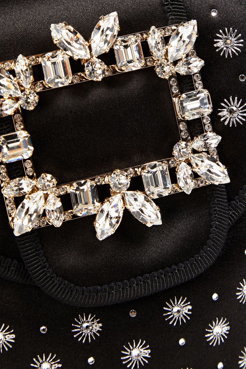 ROGER VIVIER RV Broche embellished satin backpack