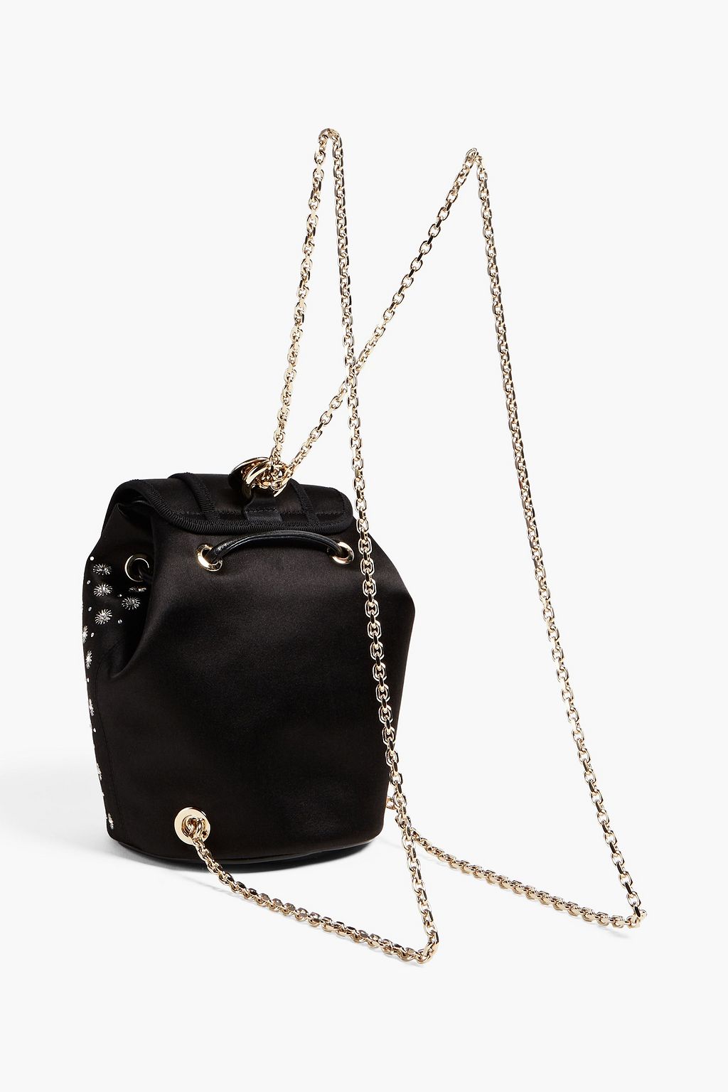 ROGER VIVIER RV Broche embellished satin backpack