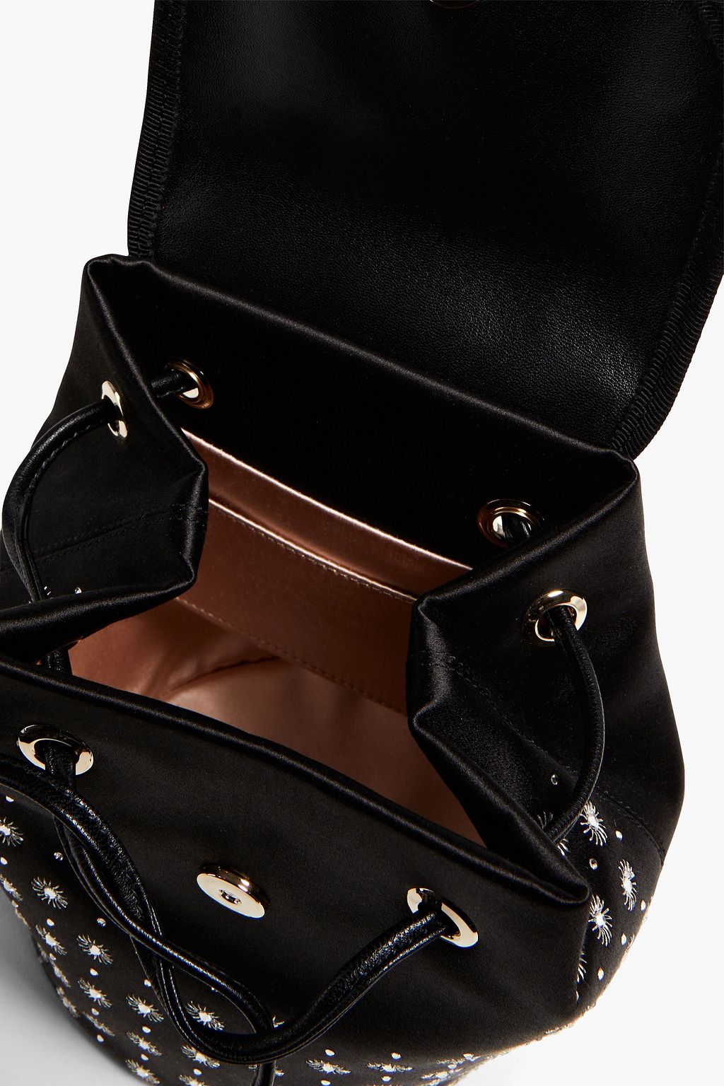 ROGER VIVIER RV Broche embellished satin backpack