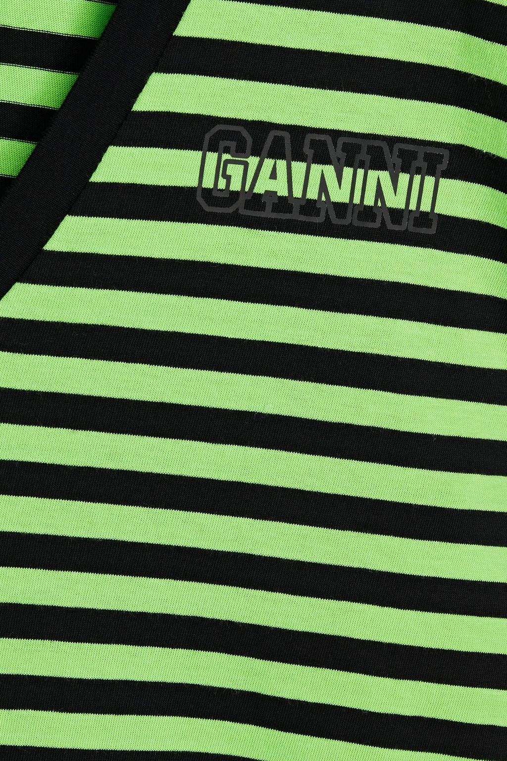 GANNI Striped cottonjersey Tshirt THE