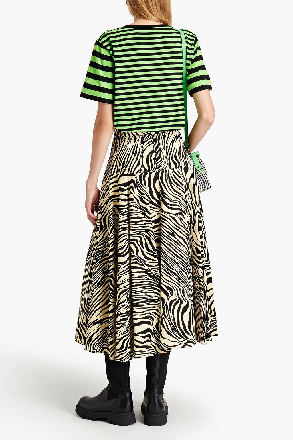 GANNI Striped cottonjersey Tshirt THE