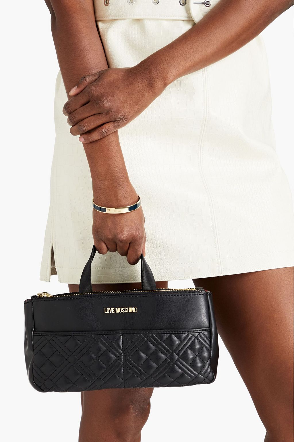 LOVE MOSCHINO Quilted faux leather tote
