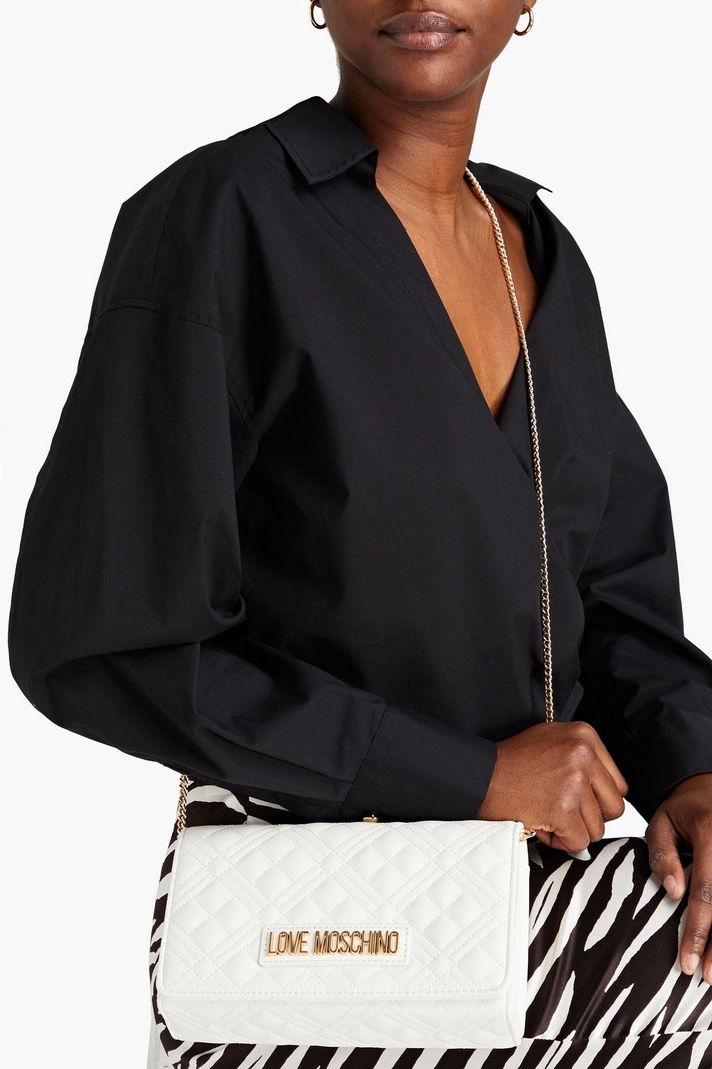LOVE MOSCHINO Quilted faux leather shoulder bag