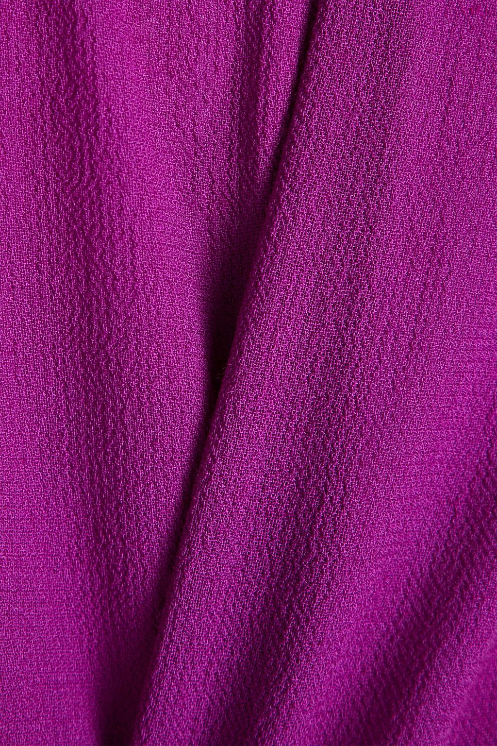 OSCAR DE LA RENTA Wool-blend crepe turtleneck mini dress