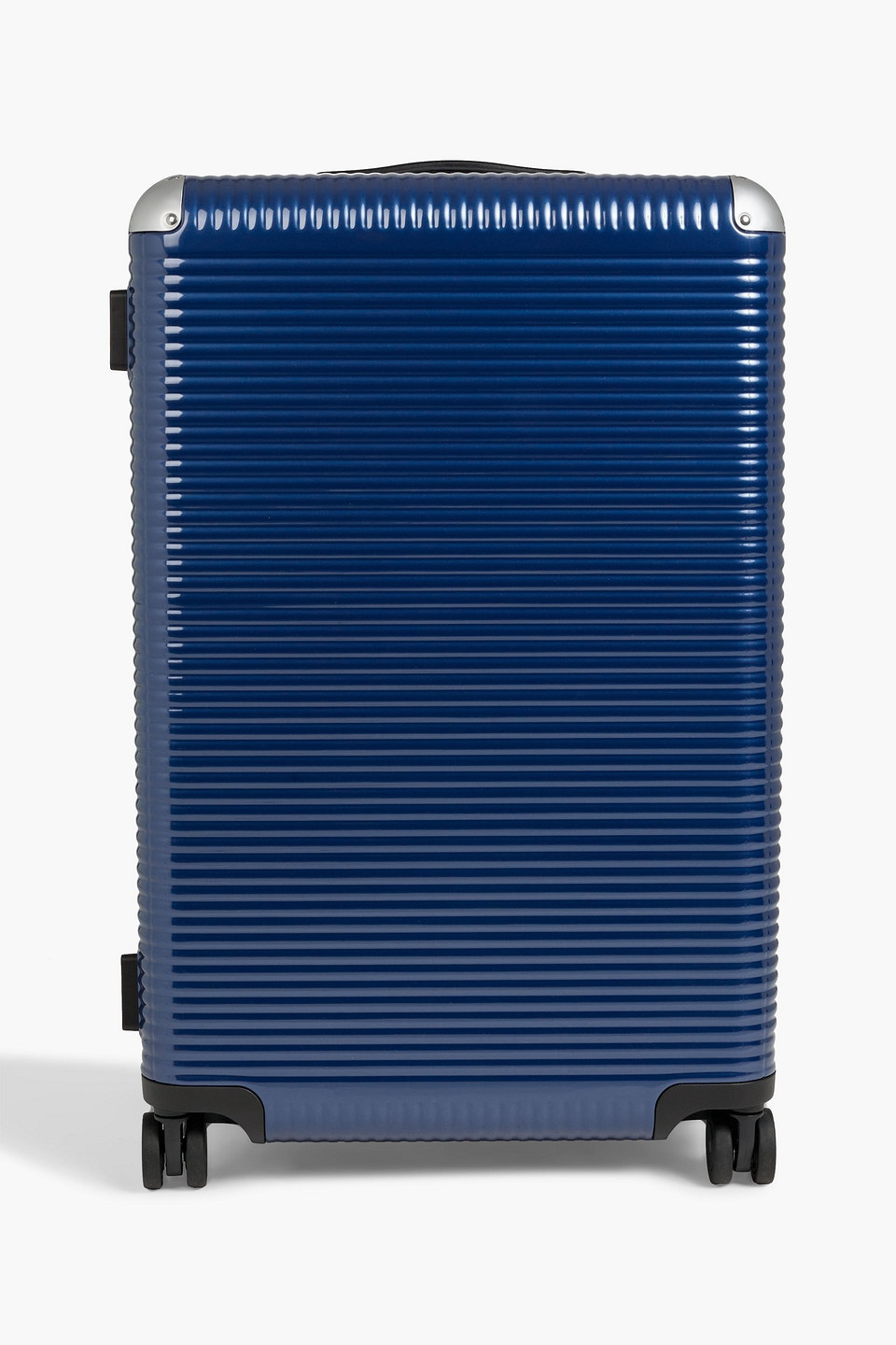Fpm - Fabbrica Pelletterie Milano Trunk On Wheels 76cm Polycarbonate Suitcase In Indigo