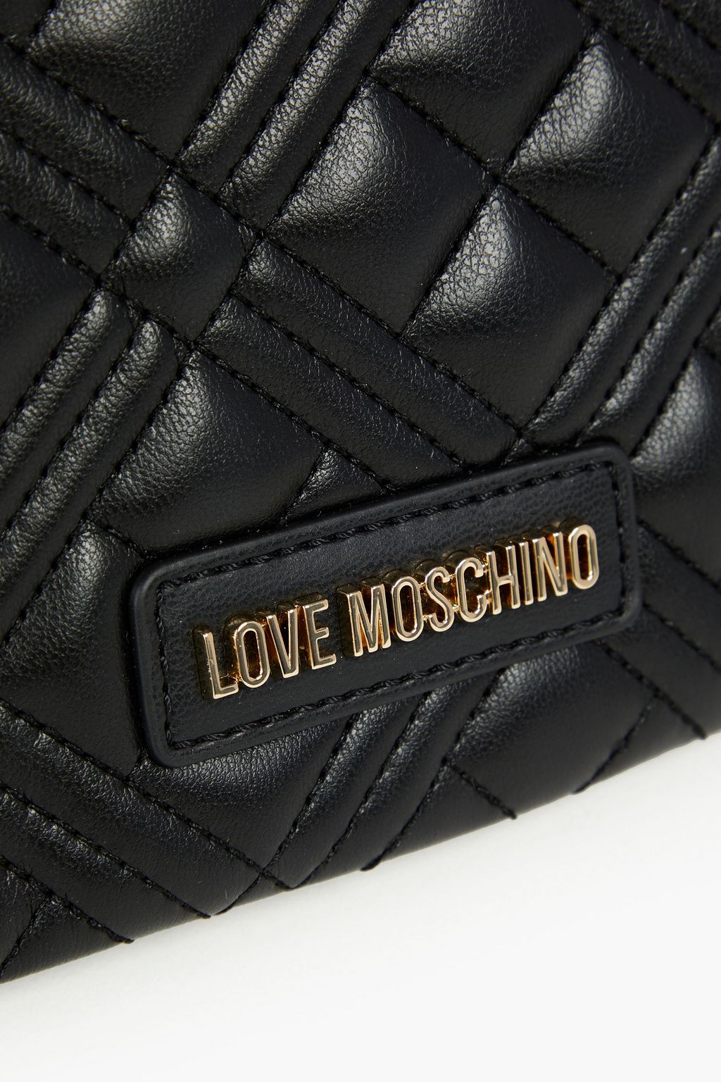 LOVE MOSCHINO Quilted faux leather shoulder bag | THE OUTNET