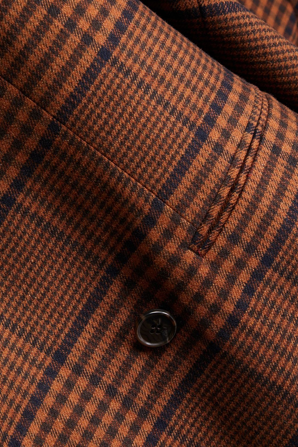 NANUSHKA Double-breasted checked jacquard blazer