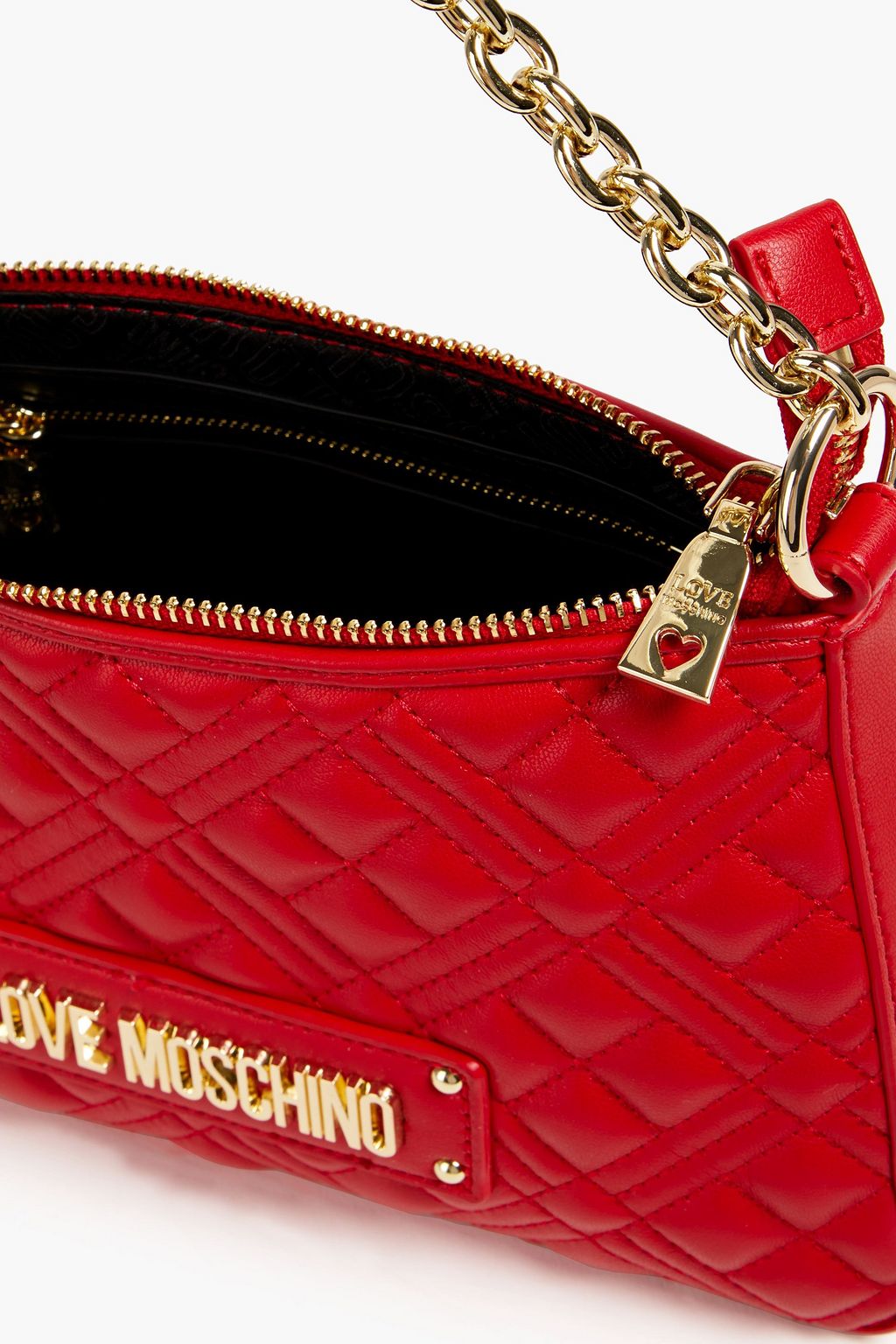 LOVE MOSCHINO Quilted faux leather shoulder bag