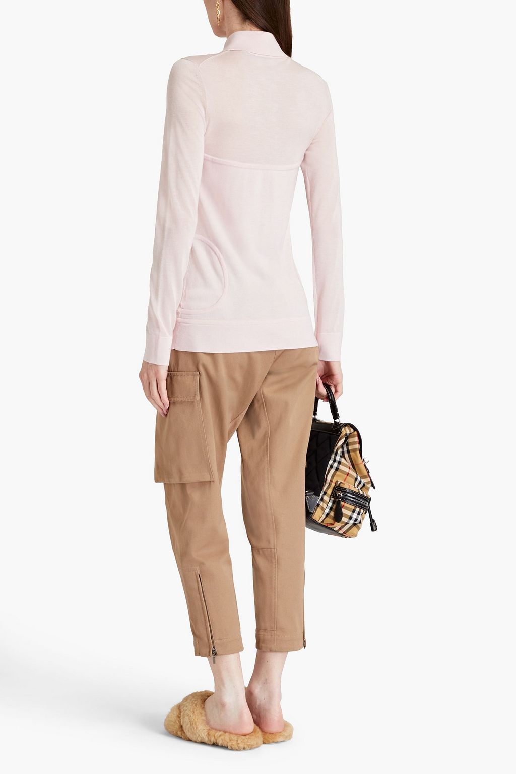 BURBERRY カシミヤ&シルク混 カーディガン