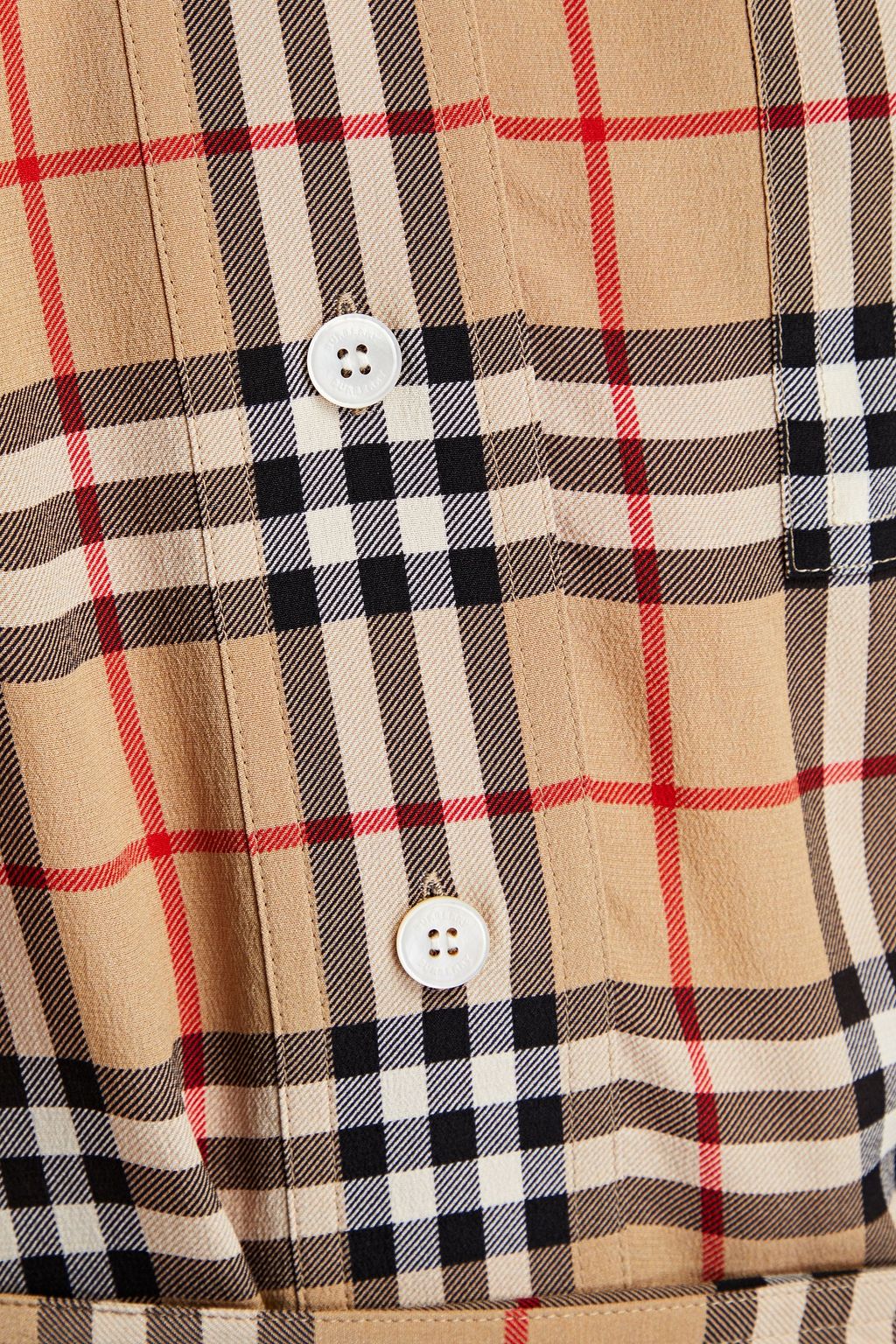 burberry silk shirt dress