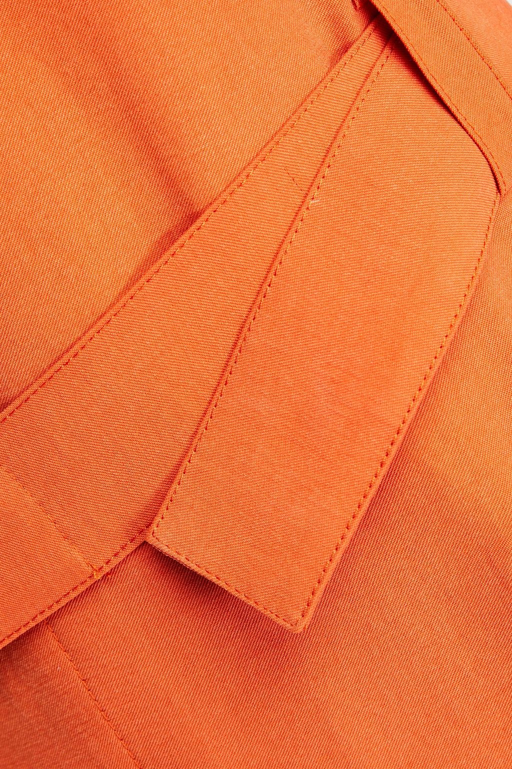NANUSHKA Belted Lyocell-blend twill trench coat