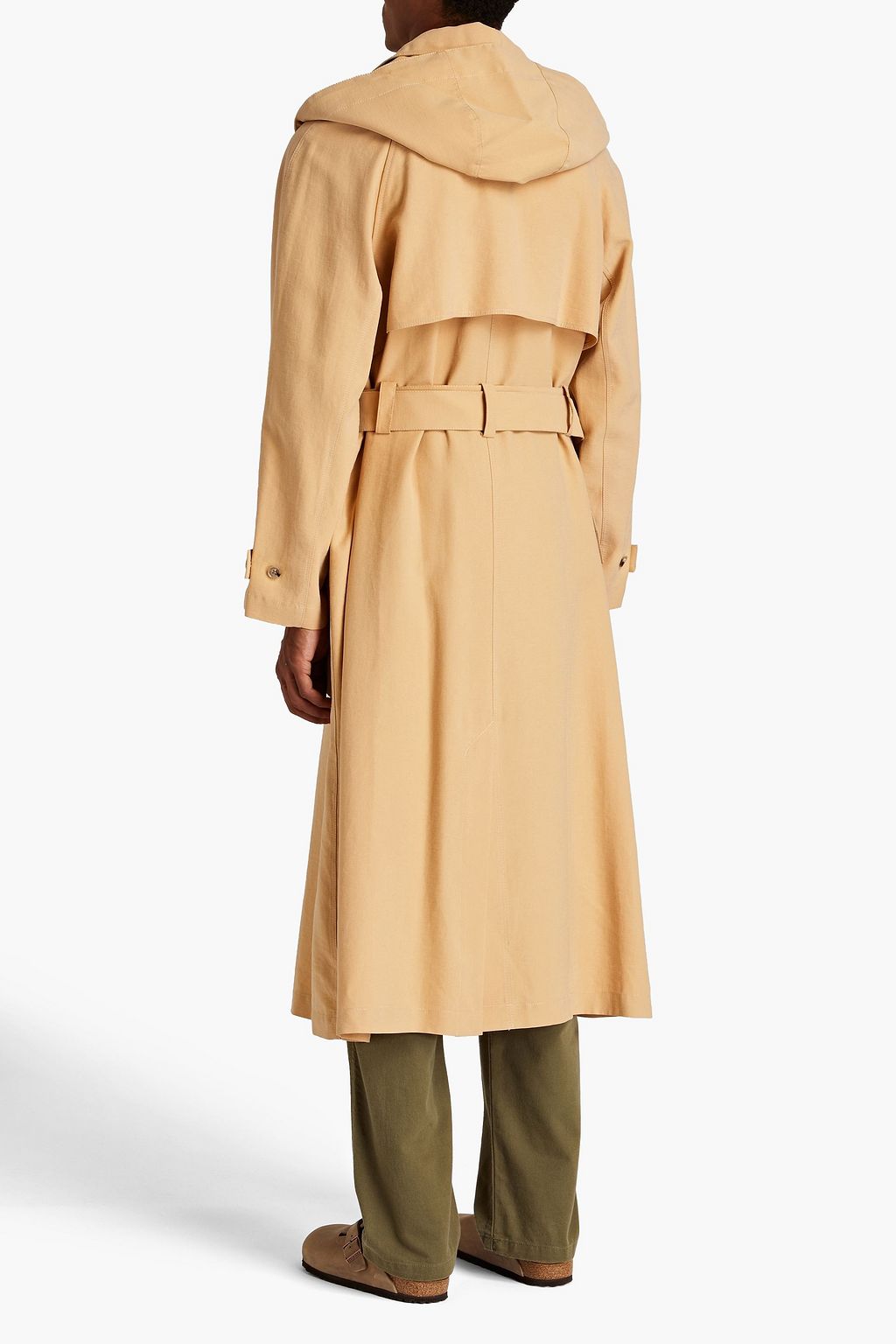 NANUSHKA Herb belted Lyocell-blend twill trench coat