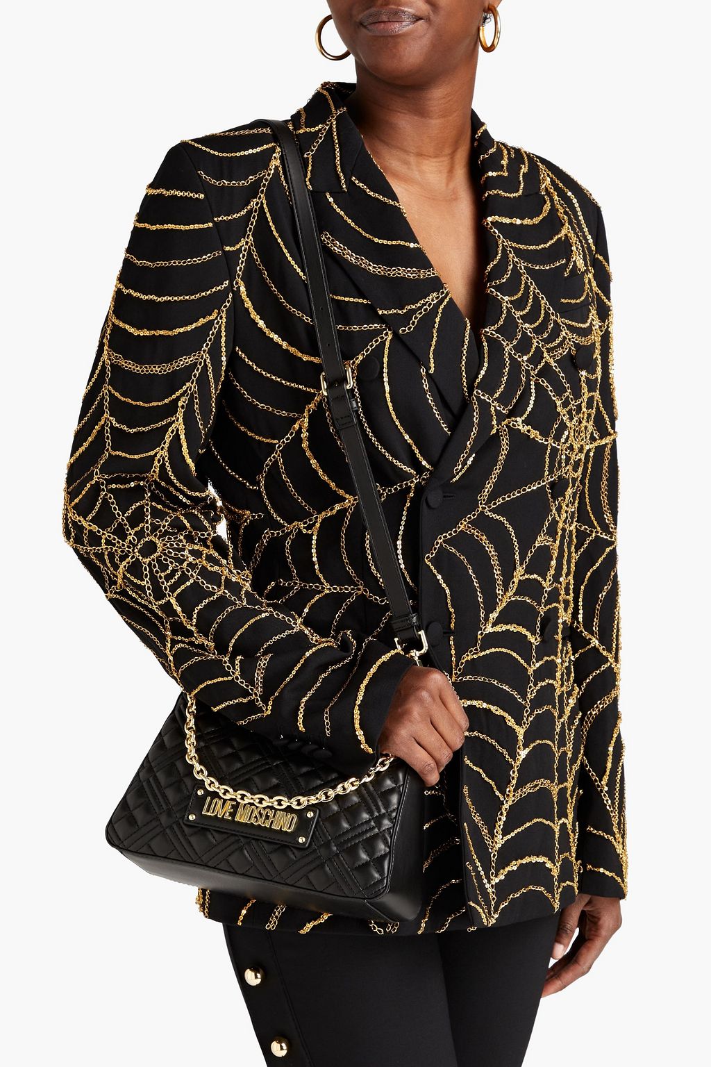 LOVE MOSCHINO Quilted faux leather shoulder bag