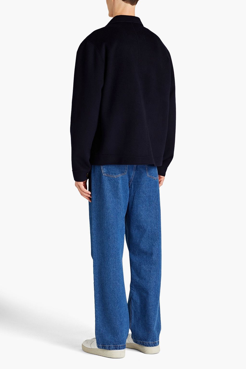 NANUSHKA Rhyes brushed wool and silk-blend felt jacket