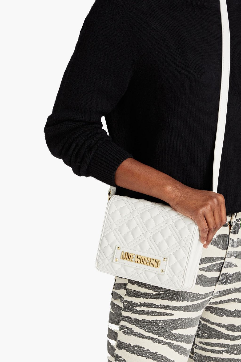 LOVE MOSCHINO Quilted faux leather cross-body bag