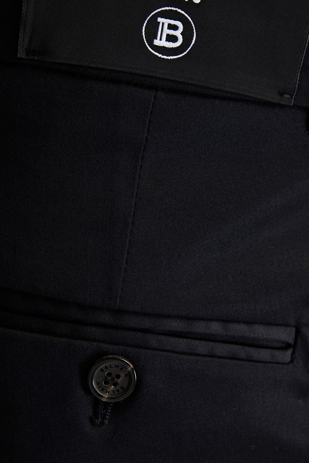 BALMAIN Hose aus Satin aus einer Baumwollmischung