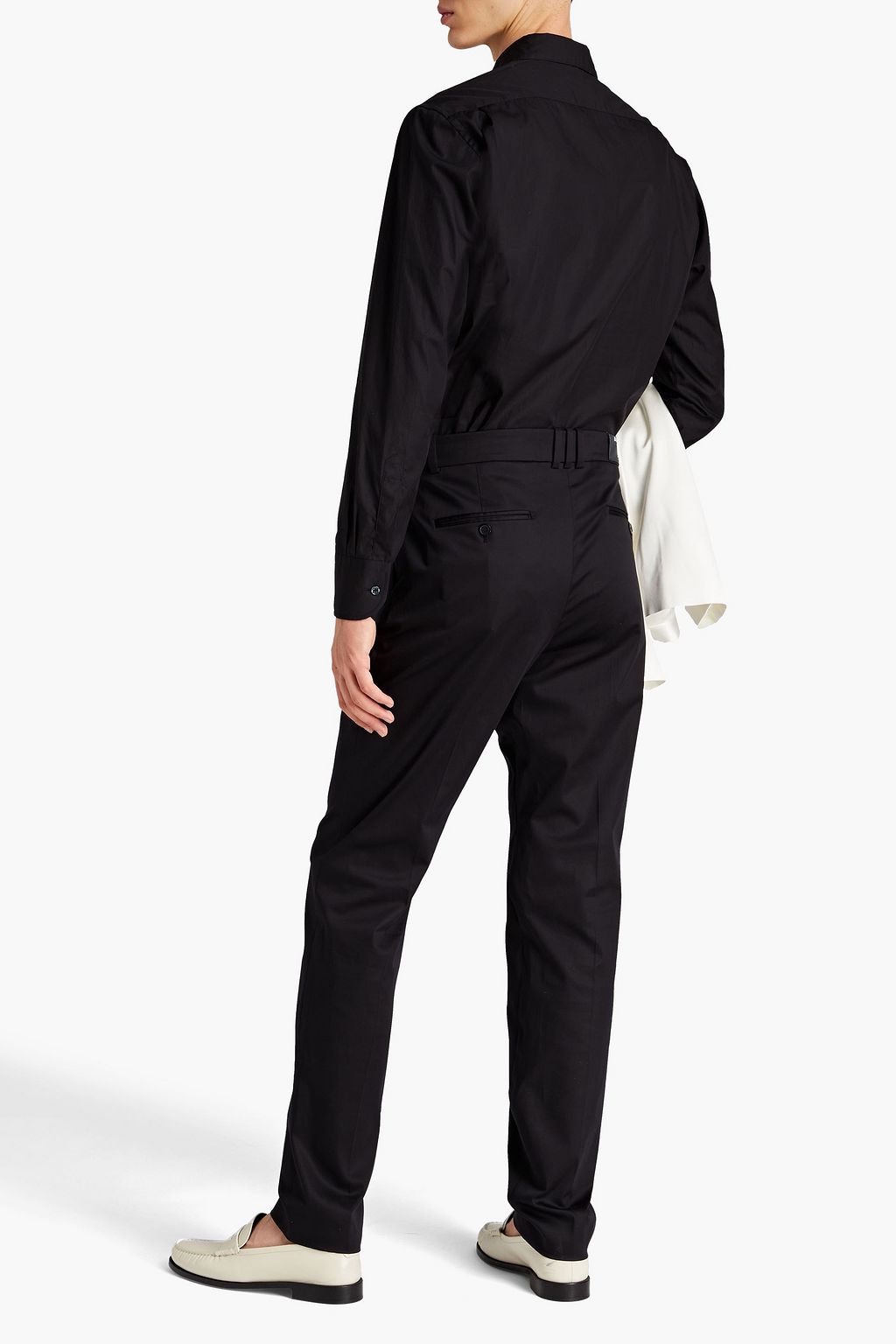 BALMAIN Hose aus Satin aus einer Baumwollmischung