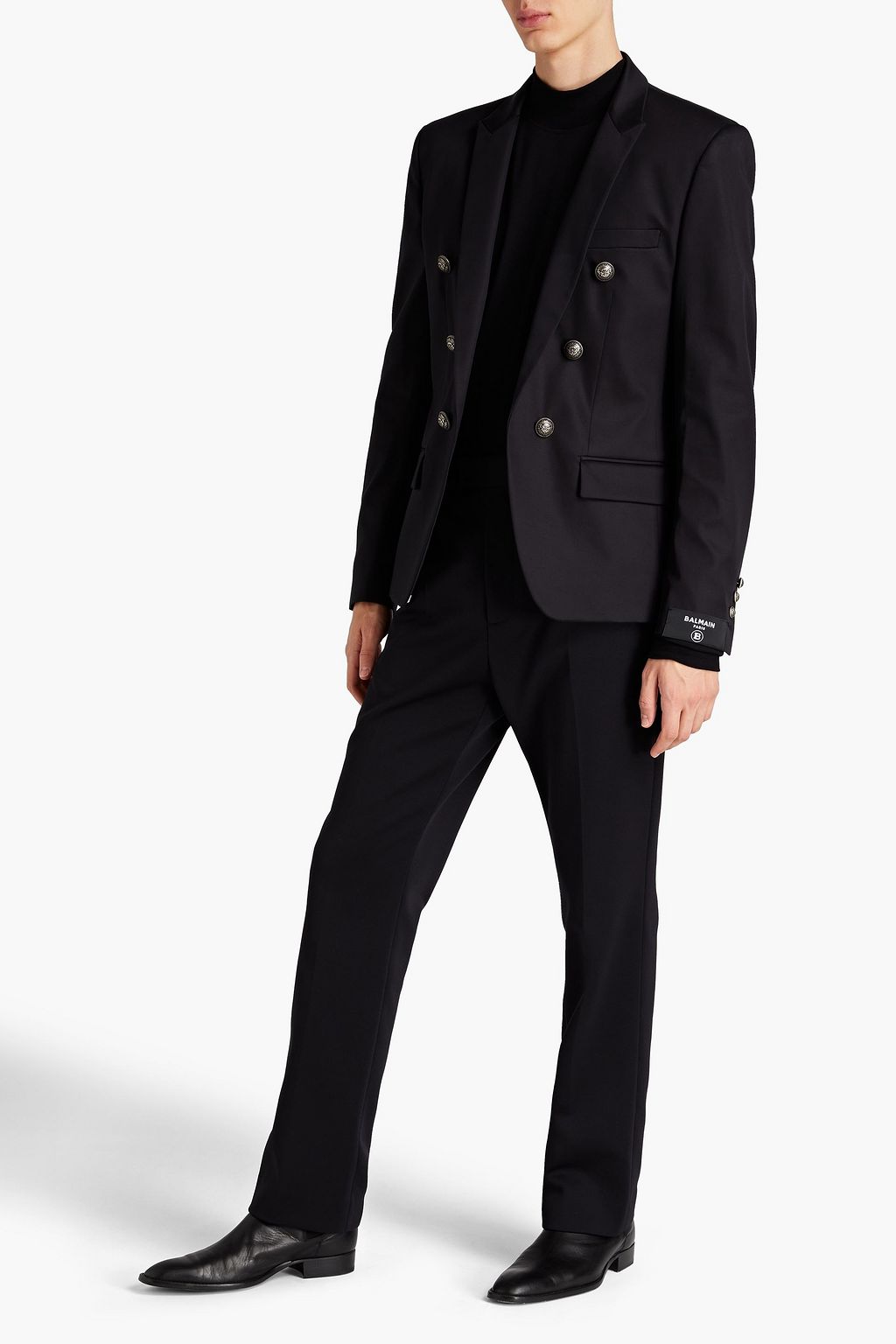 BALMAIN Cotton-blend sateen blazer
