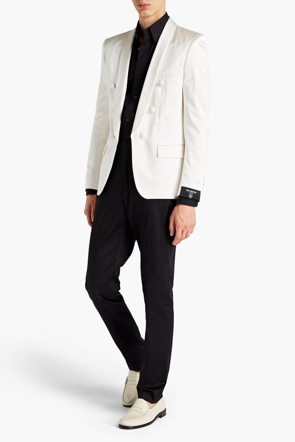BALMAIN Silk-satin blazer