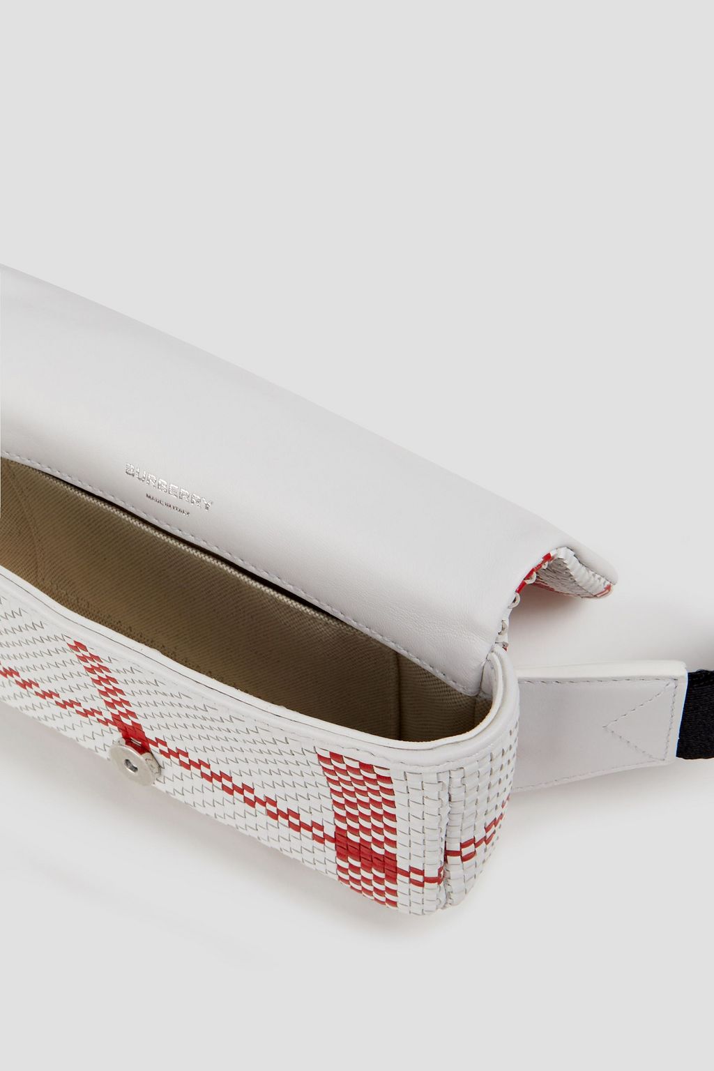BURBERRY Woven leather belt bag
