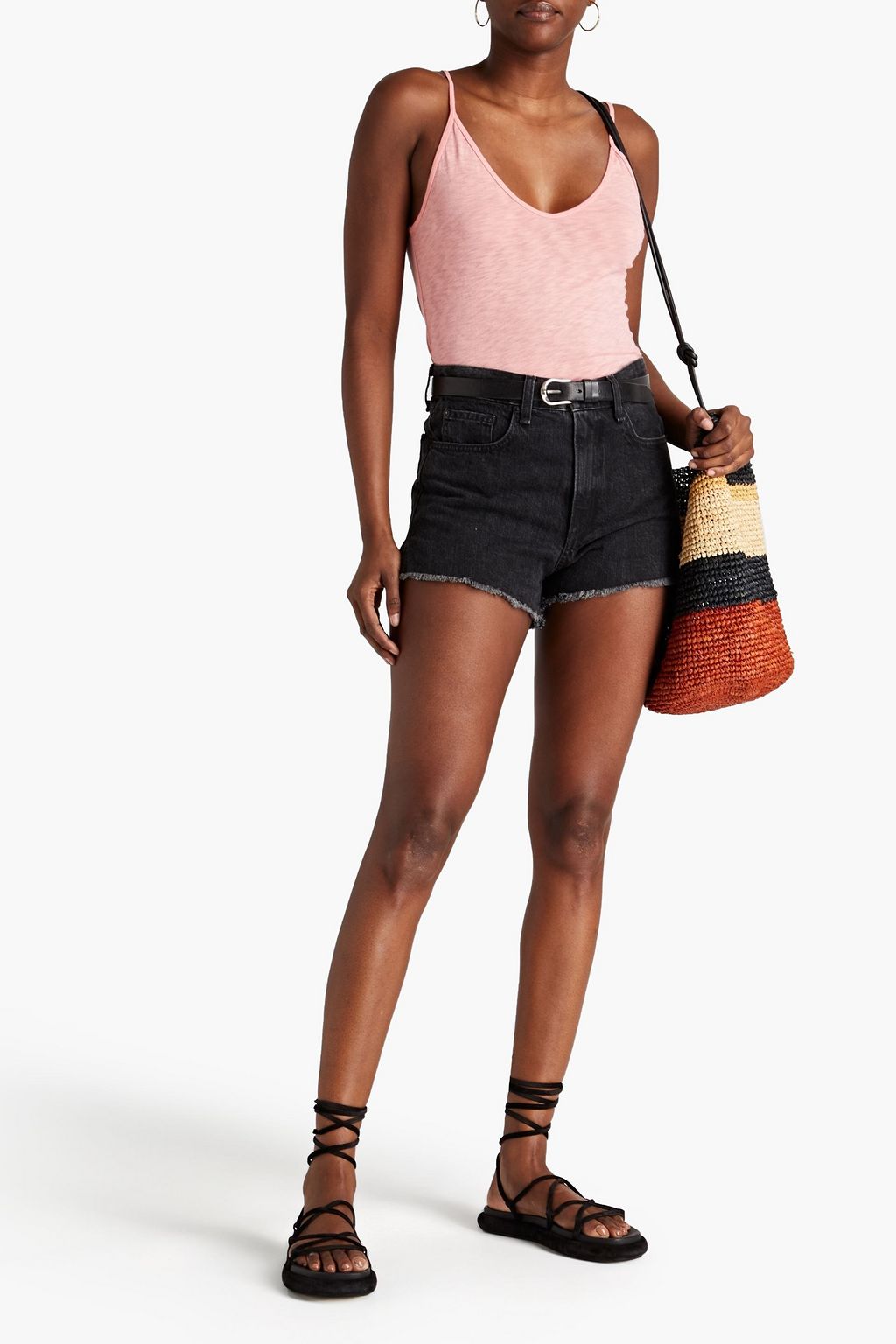 STATESIDE Slub Supima cotton-jersey camisole