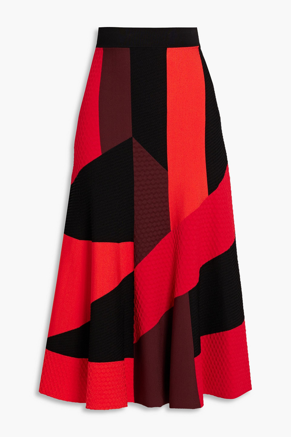 Alexander Mcqueen Jacquard-knit Midi Skirt In Multi