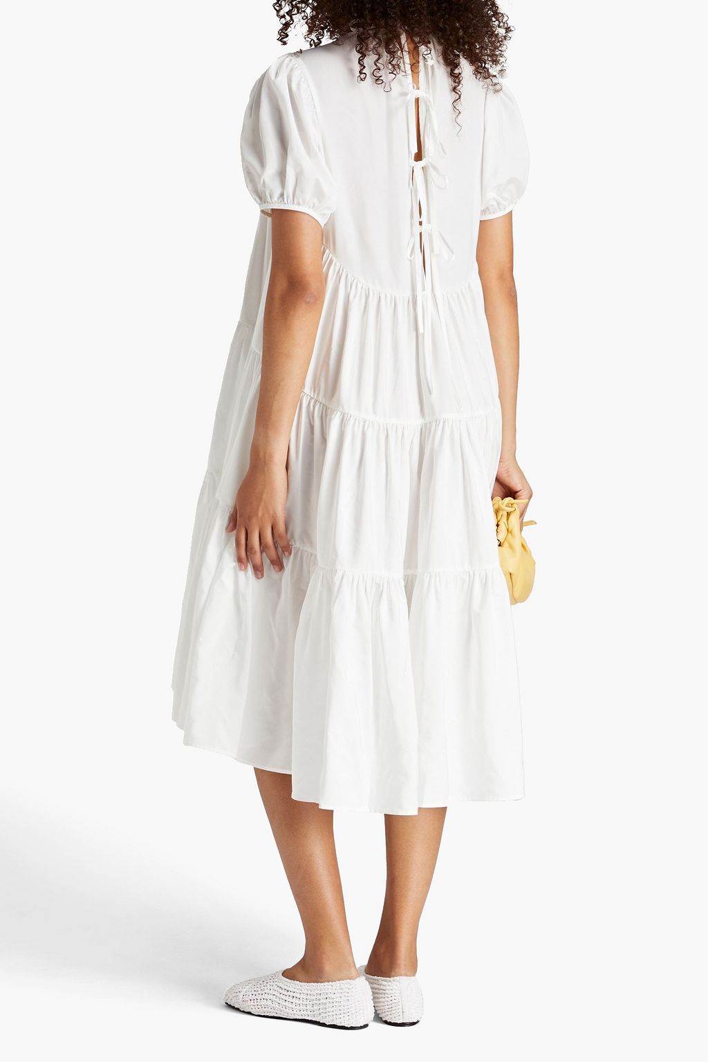 CECILIE BAHNSEN Esme tiered gathered taffeta dress