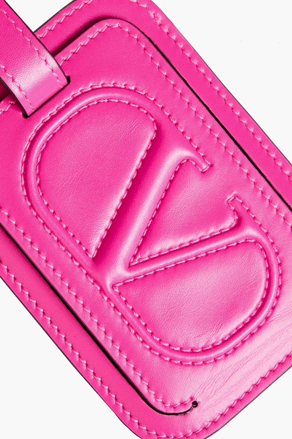 VALENTINO GARAVANI VLOGO leather luggage tag