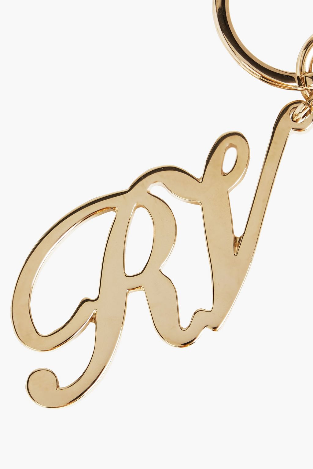 ROGER VIVIER RV gold-tone keychain