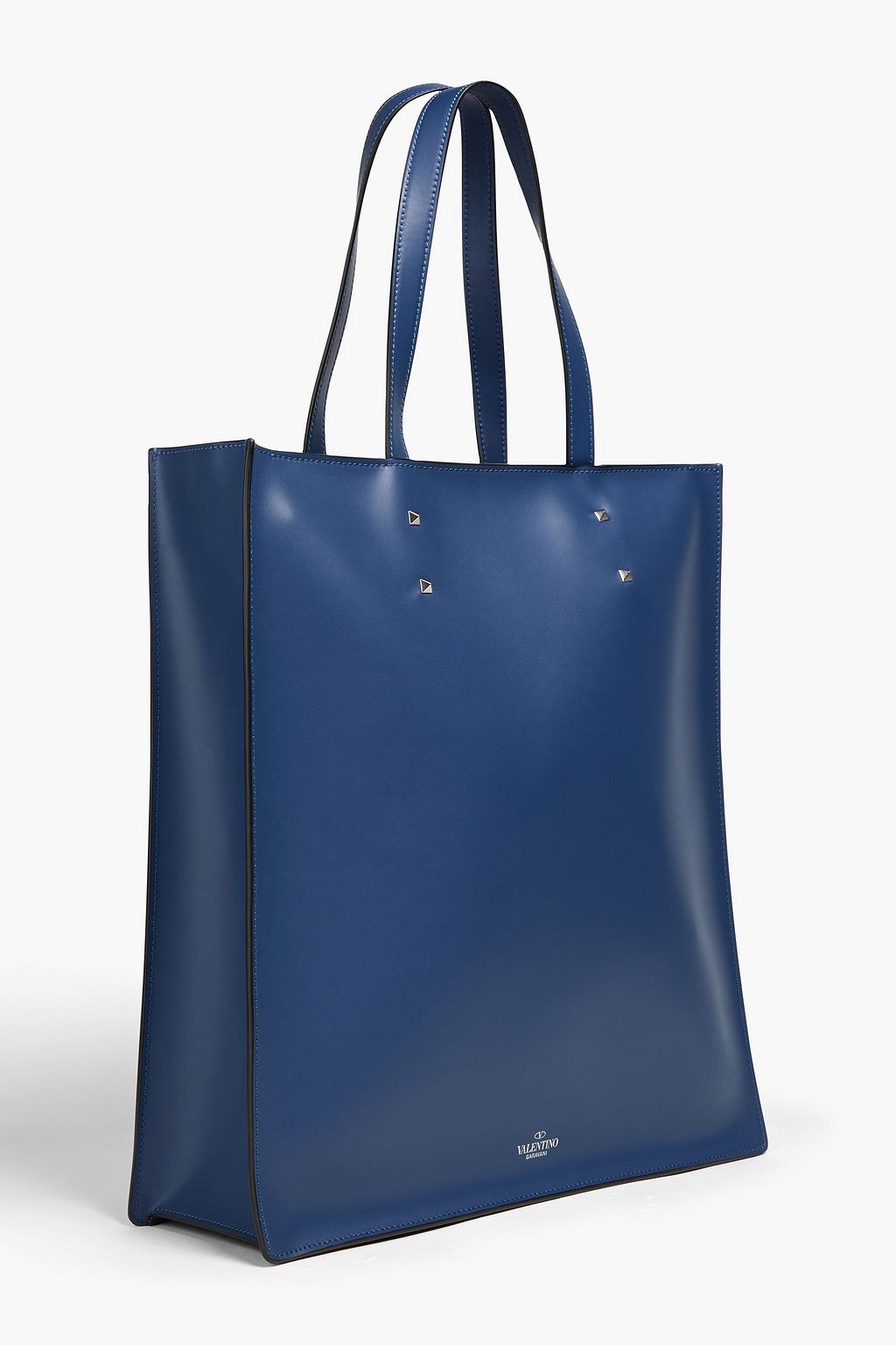 VALENTINO GARAVANI Rockstud printed matte-leather tote
