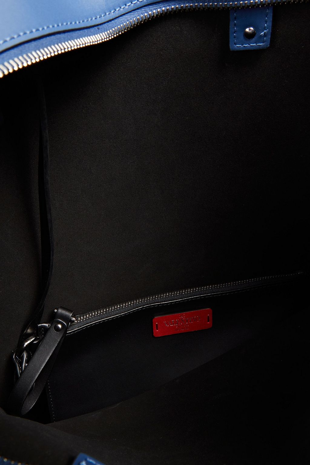 VALENTINO GARAVANI Rockstud printed matte-leather tote