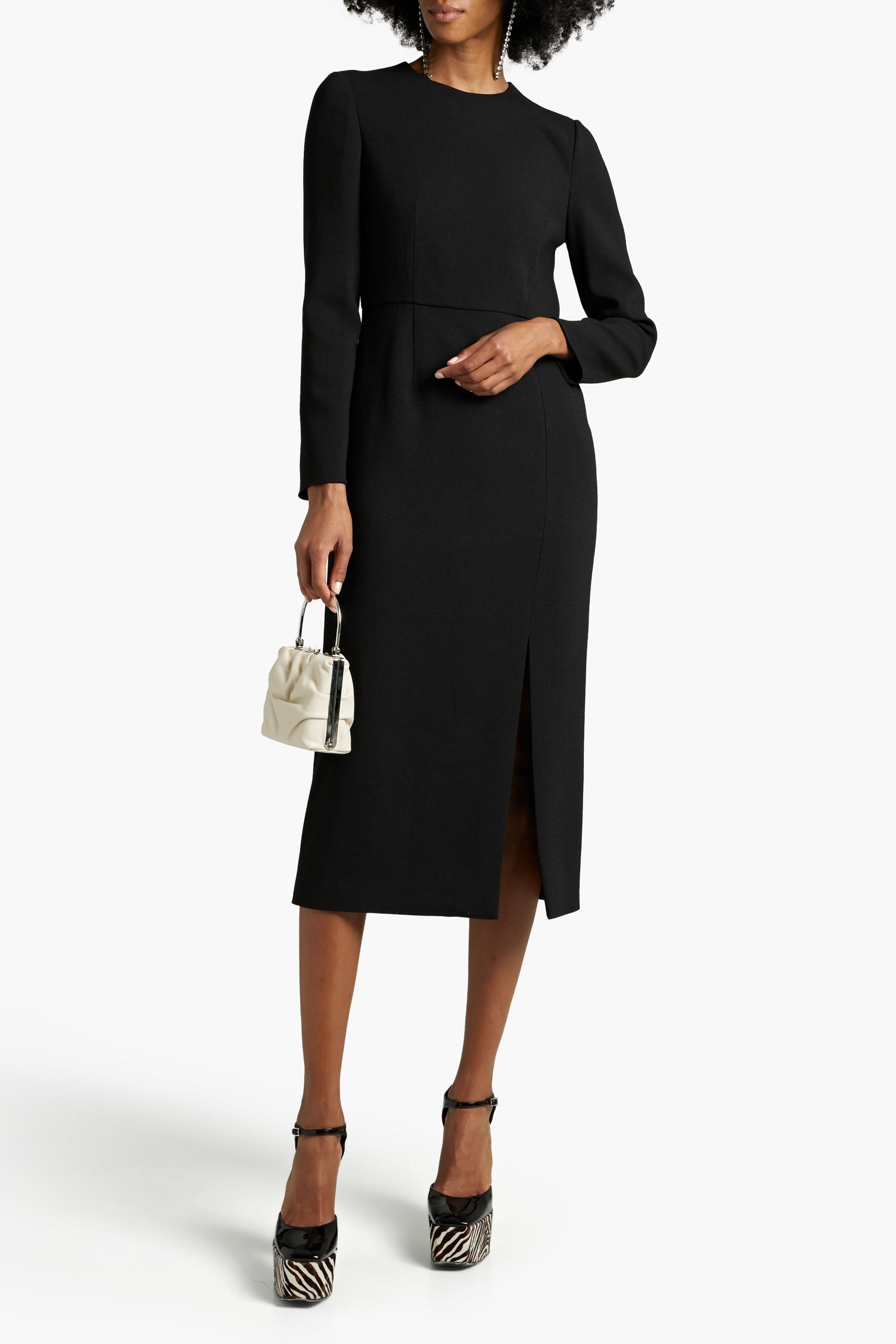 Valentino Garavani Wool-blend crepe dress