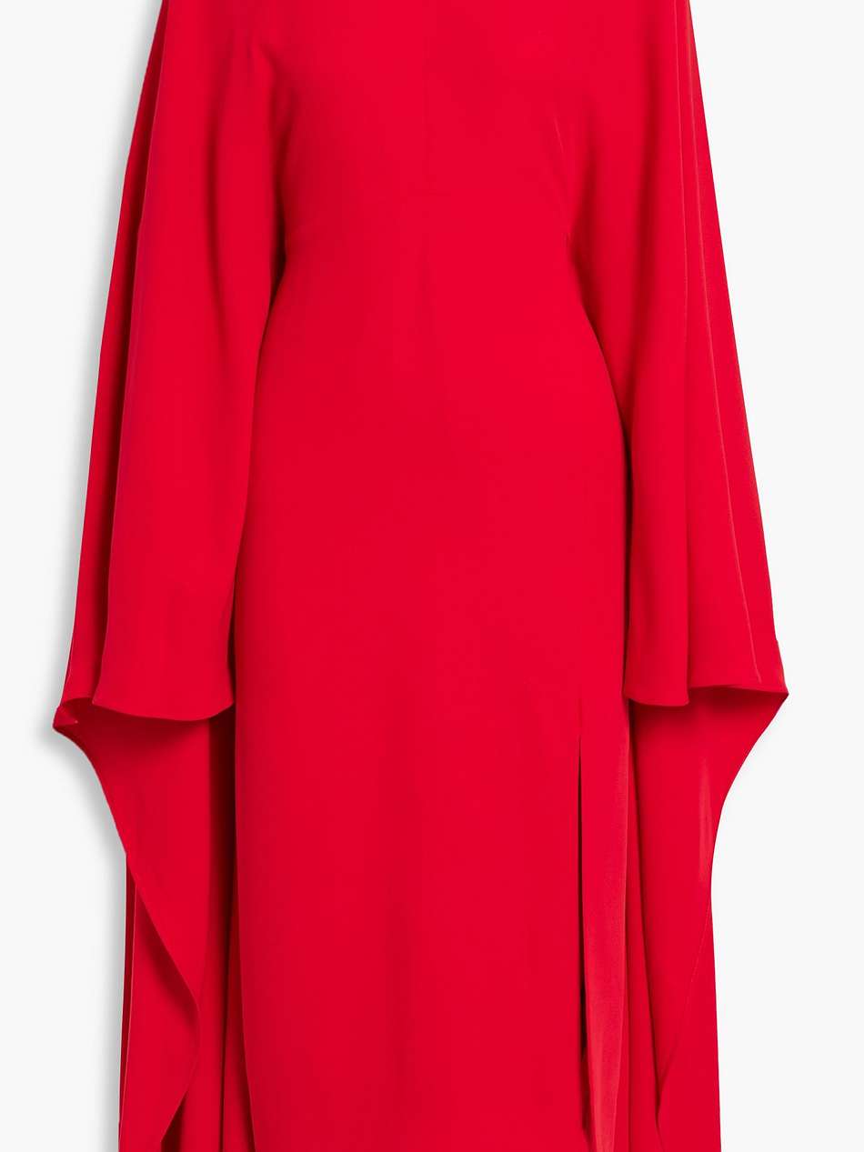cape-effect silk-cady dress