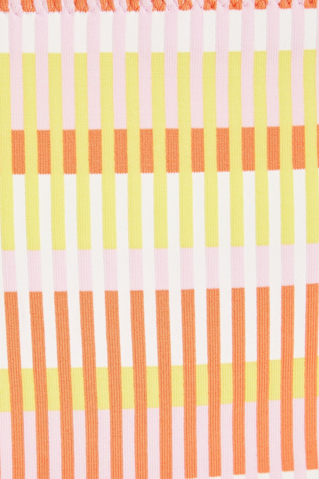SOLID & STRIPED سروال بكيني ’ديسي’ بخصر مرتفع وتصميم مخطط