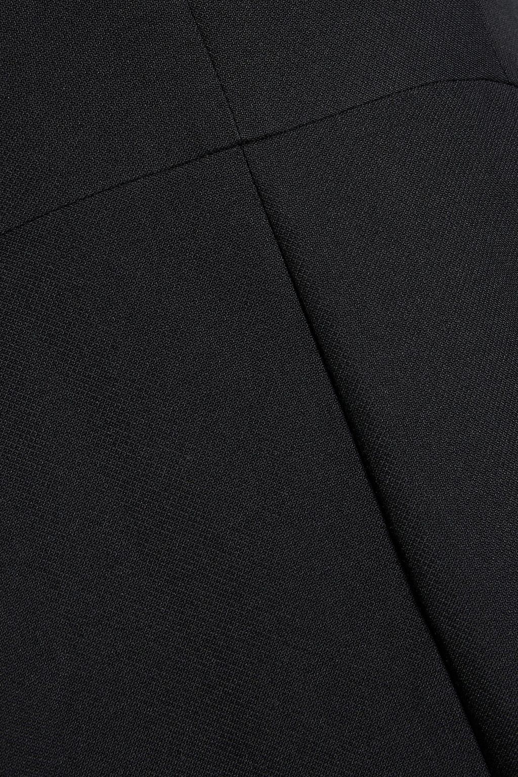 VALENTINO GARAVANI Pleated cotton and silk-blend crepe gown
