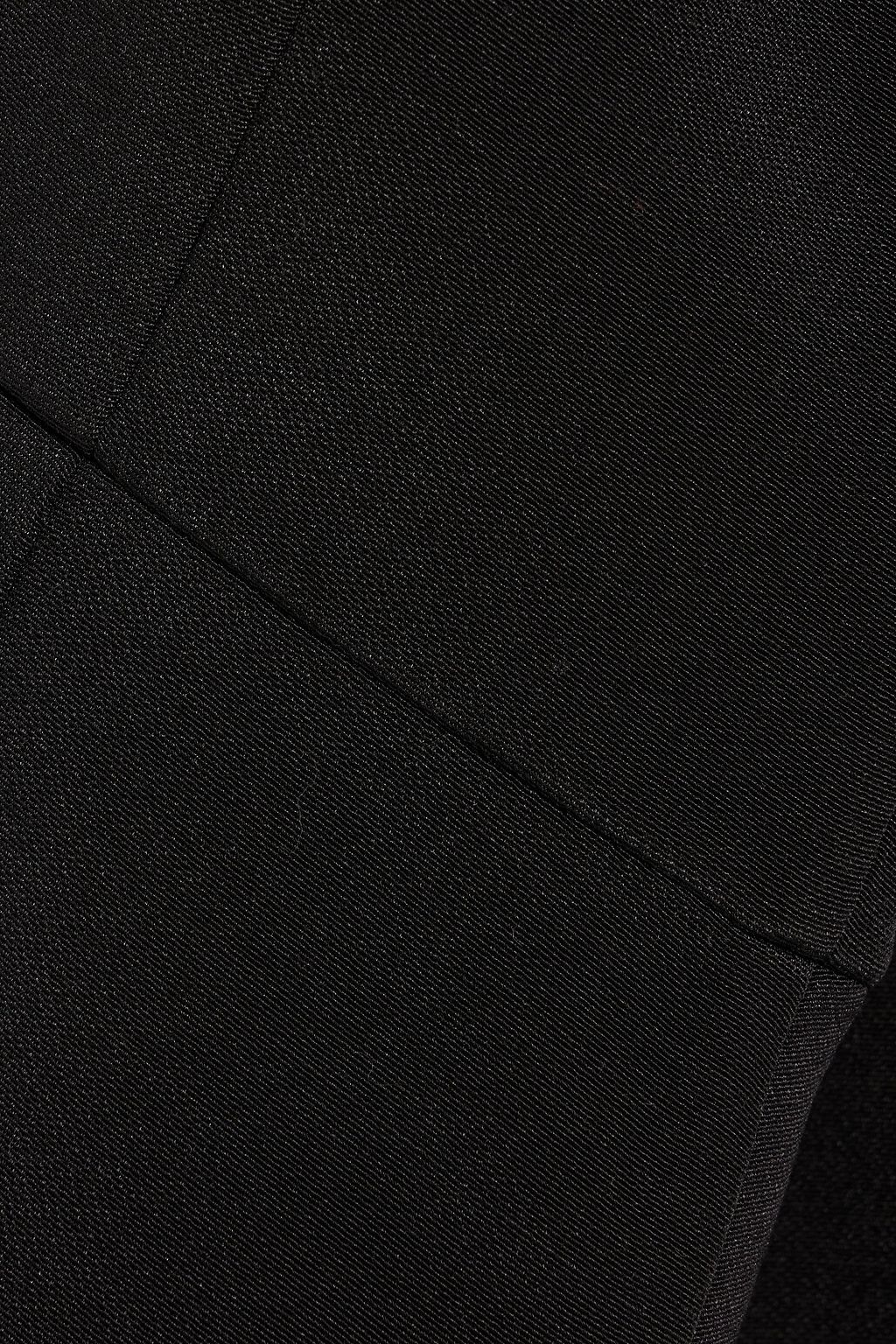 VALENTINO GARAVANI Skirt-effect wool-blend crepe playsuit