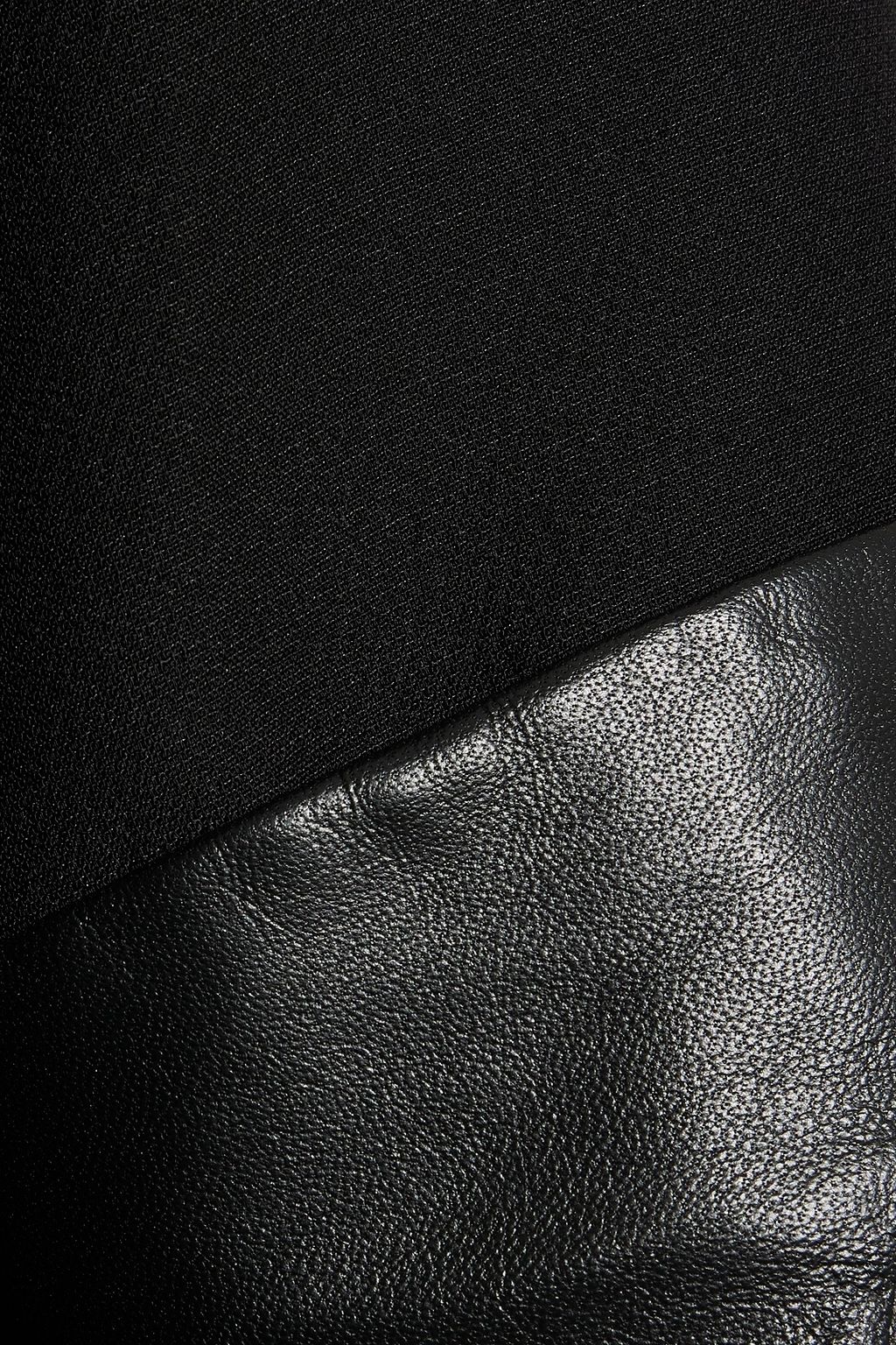 VALENTINO GARAVANI ウール&シルク混クレープ ワンピース レーストリム