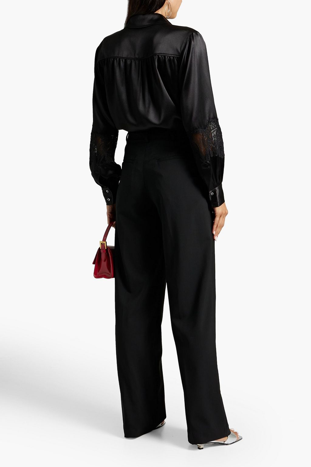 CO Wool wide-leg pants