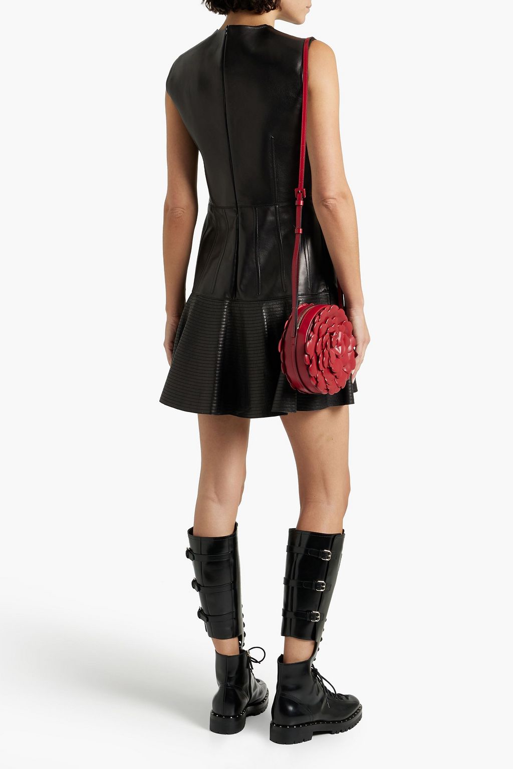 VALENTINO GARAVANI Quilted leather mini dress