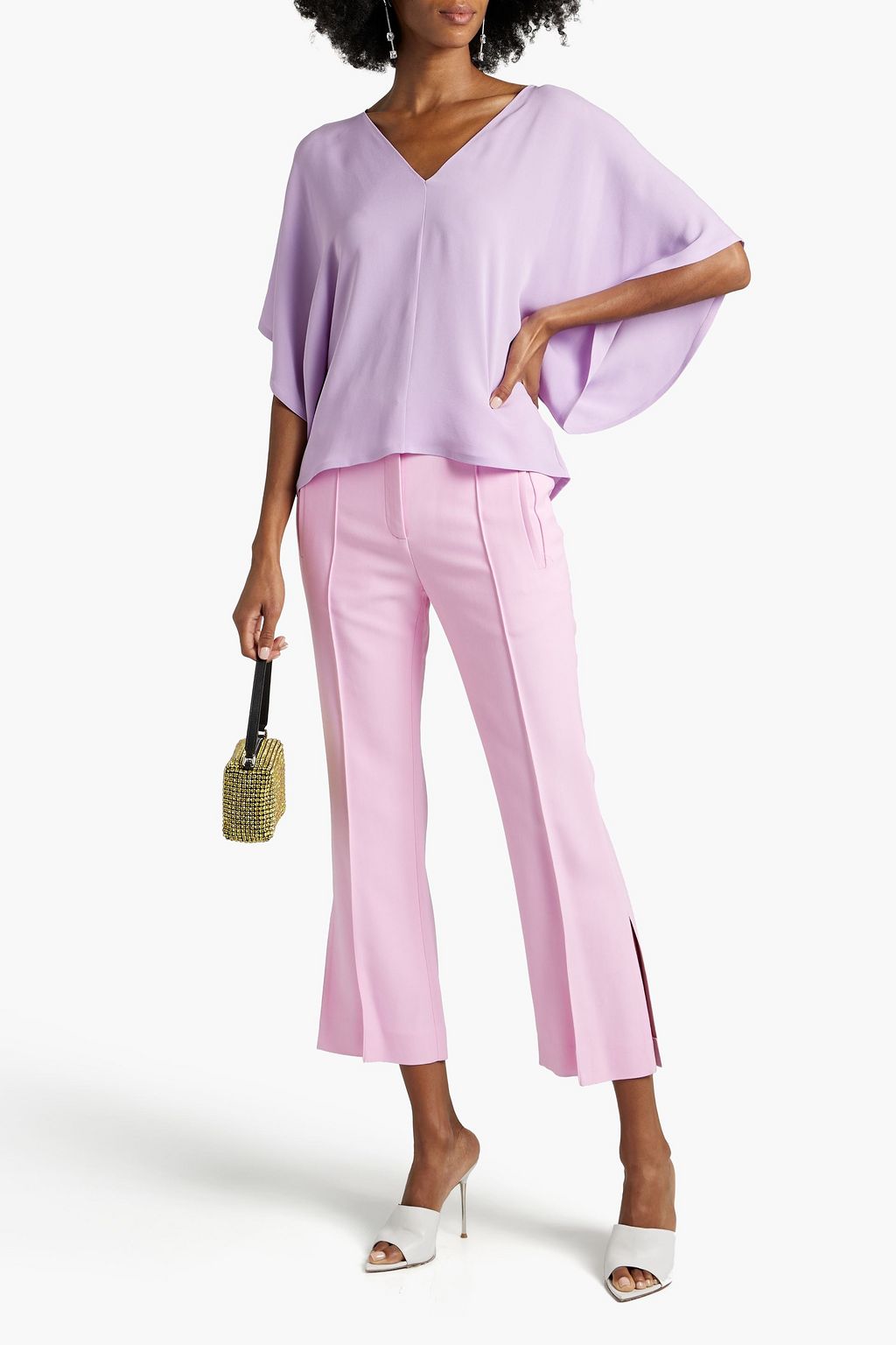 VALENTINO GARAVANI Silk-cady top