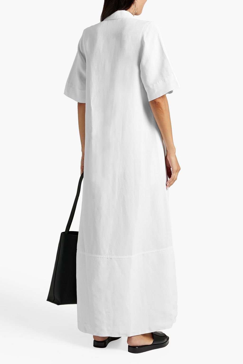 CO Slub woven maxi dress