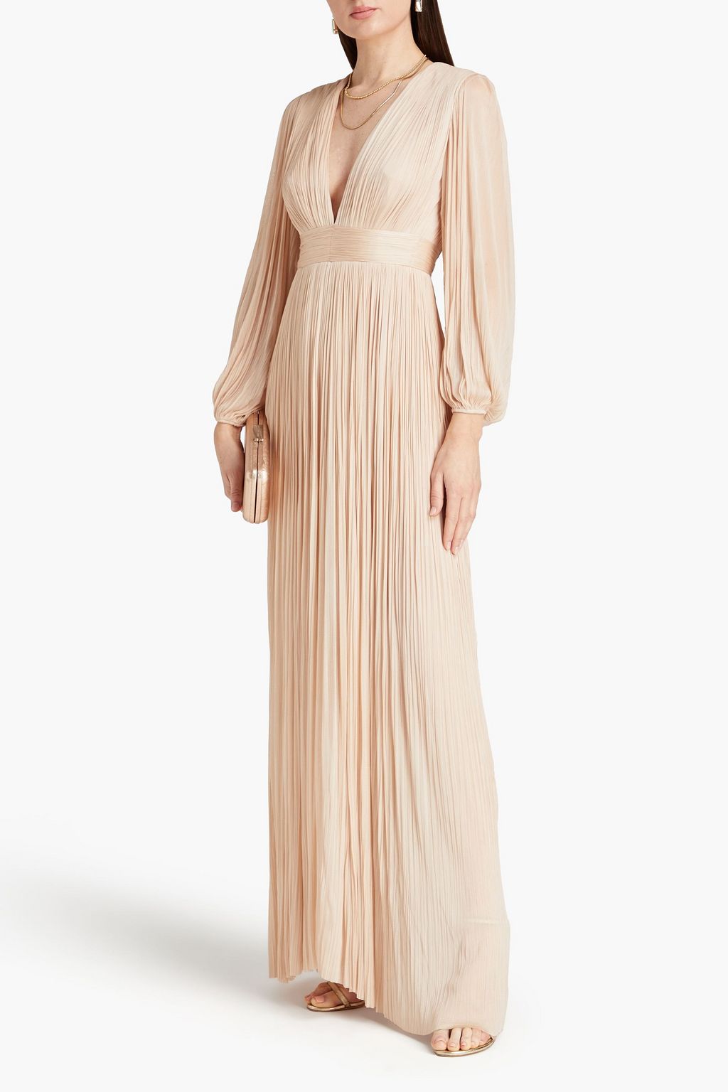 MARIA LUCIA HOHAN Inari plissé silk-tulle gown