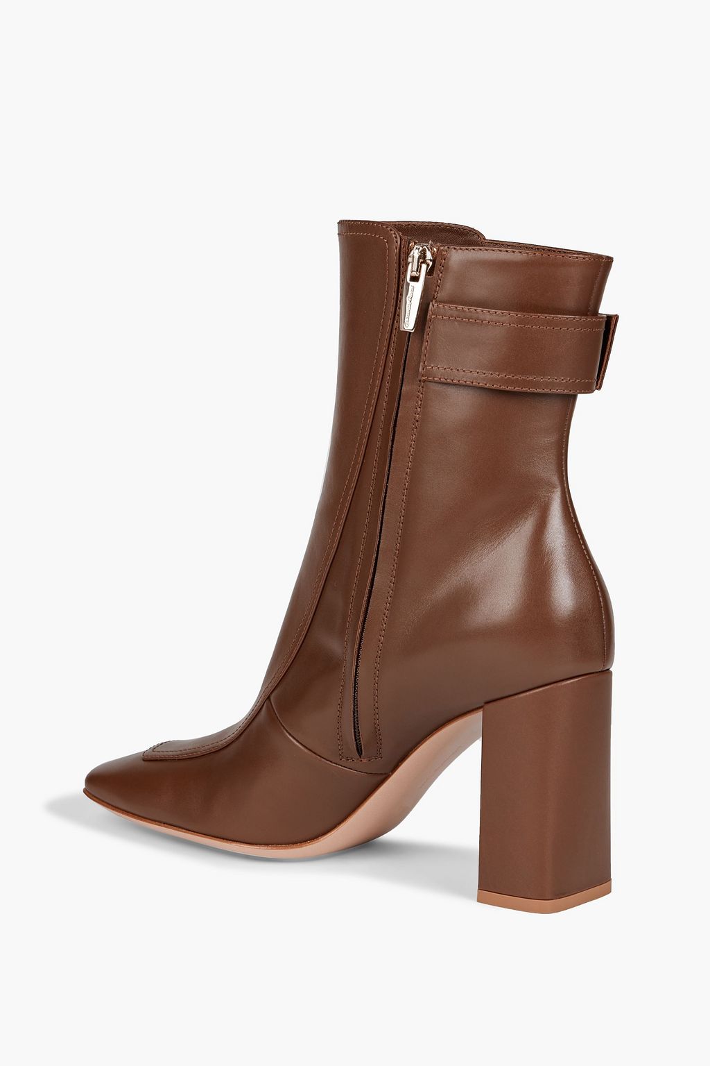GIANVITO ROSSI Buckled leather ankle boots