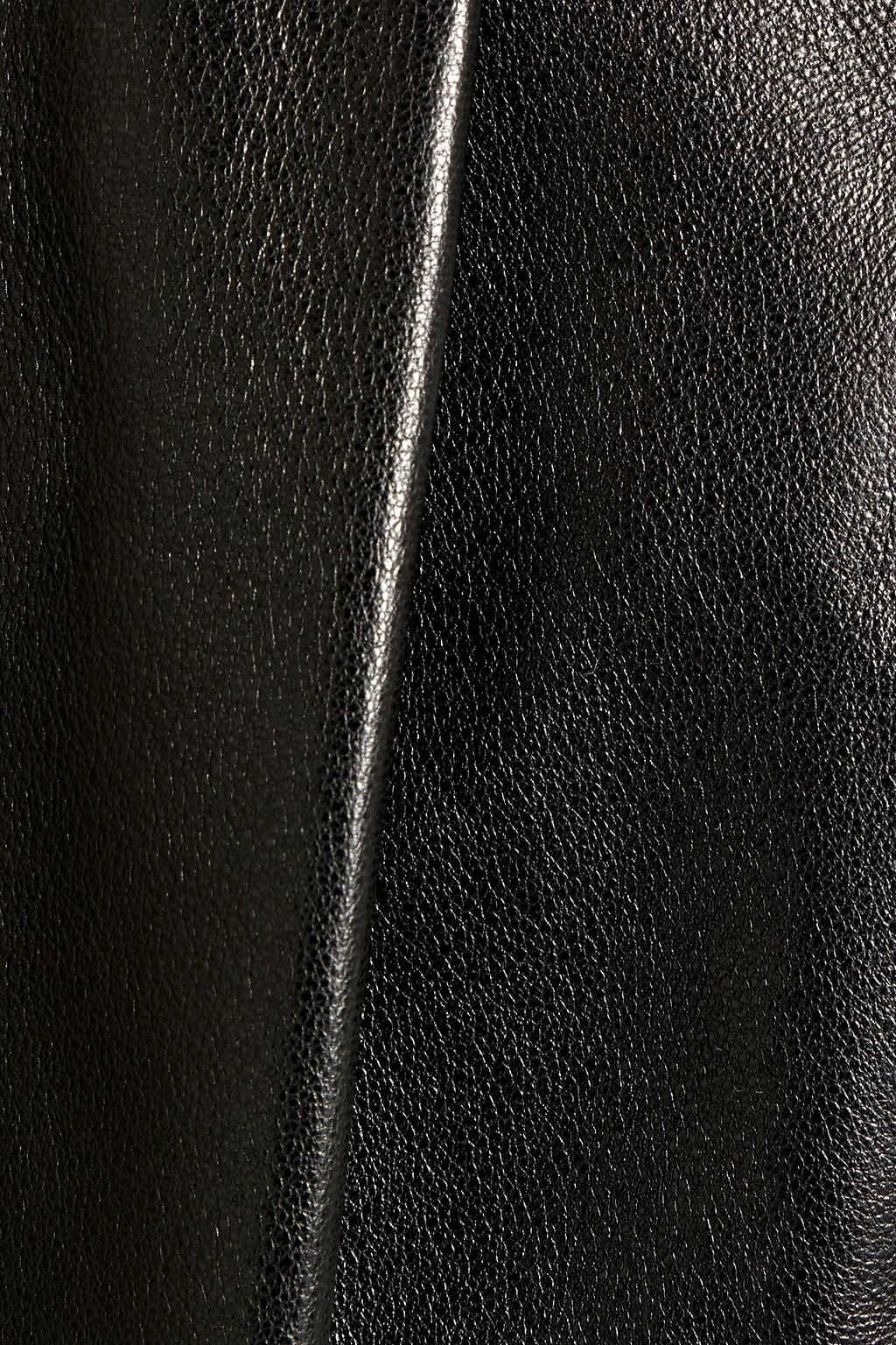 VALENTINO GARAVANI Pleated leather shorts