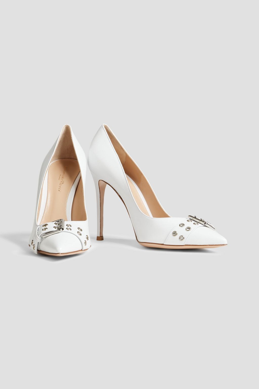 GIANVITO ROSSI Buckled leather pumps