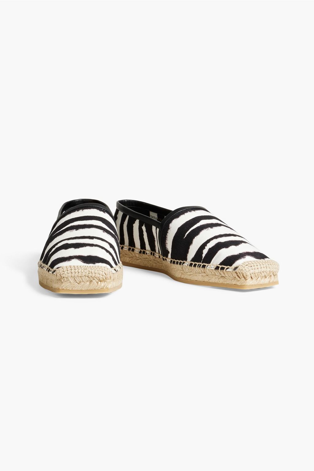 BURBERRY Tie-dyed canvas espadrilles
