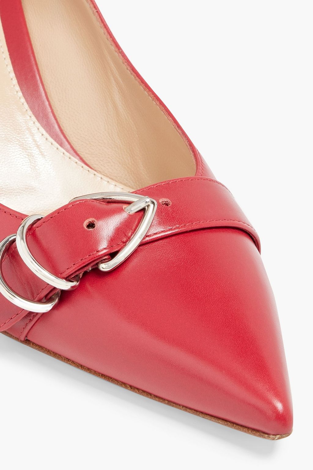 GIANVITO ROSSI Embellished leather pumps