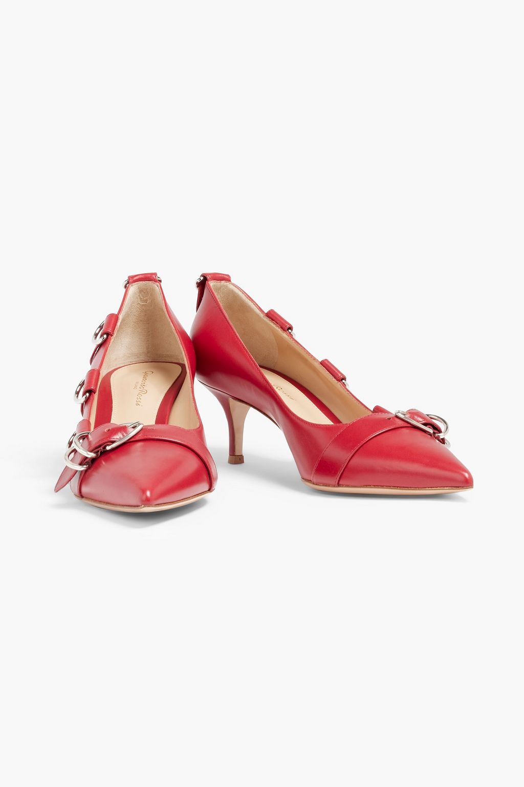 GIANVITO ROSSI Embellished leather pumps