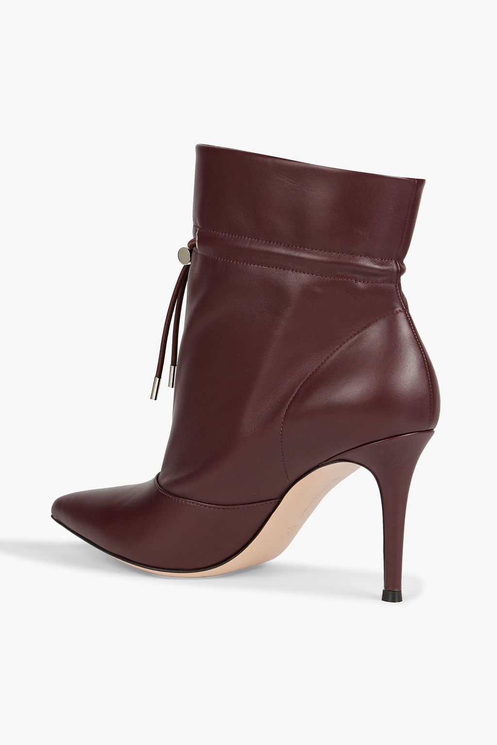 GIANVITO ROSSI Avery tie-detailed leather ankle boots
