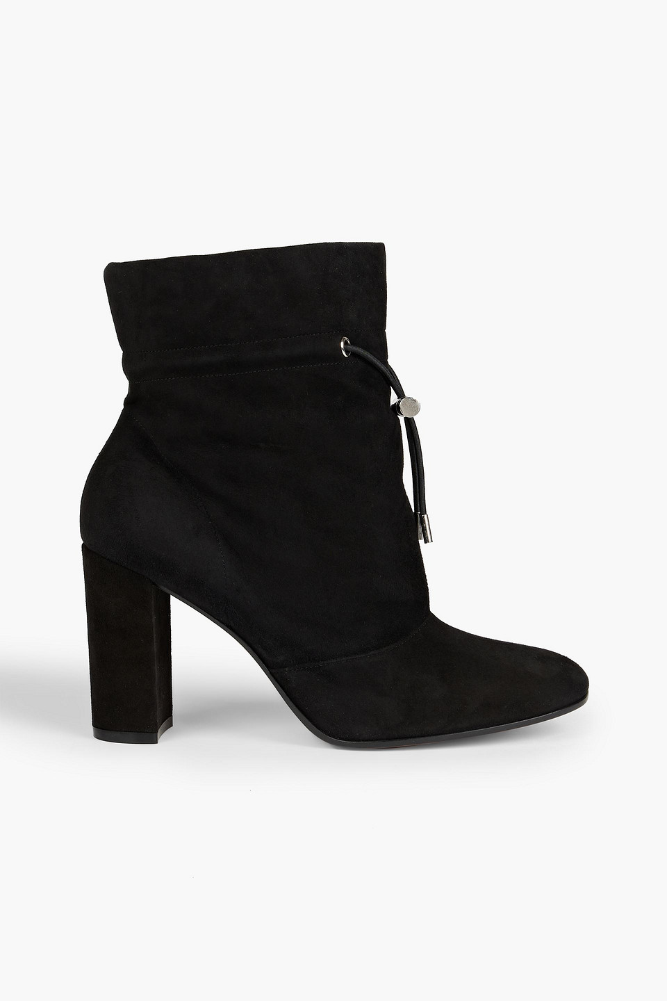 Gianvito Rossi Maeve Suede Ankle Boots In Black